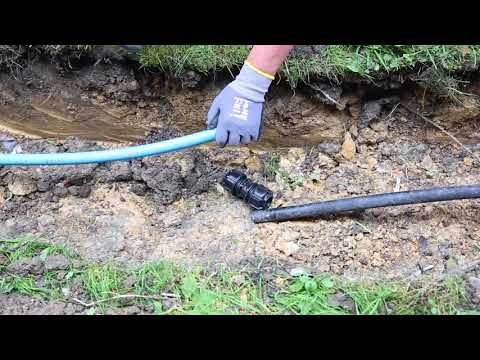 Using Philmac 3G fitting to connect Blue MDPE pipe to black imperial pipe