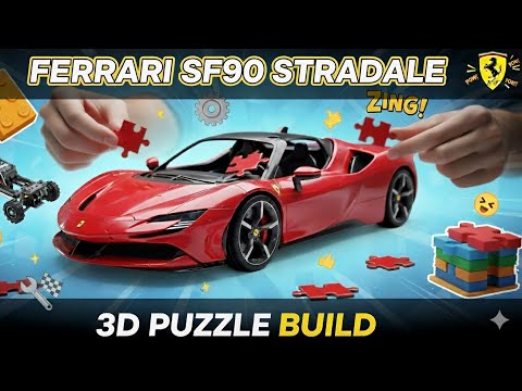 Timelapse Puzzle 3D Ferrari SF90 Stradale – Ravensburger | Montage complet
