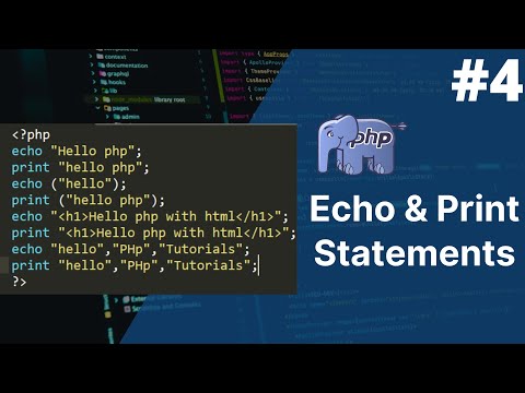 Echo And Print Statement In Php Php Tutorial For Beginners Full 4 Php Tutorial Php
