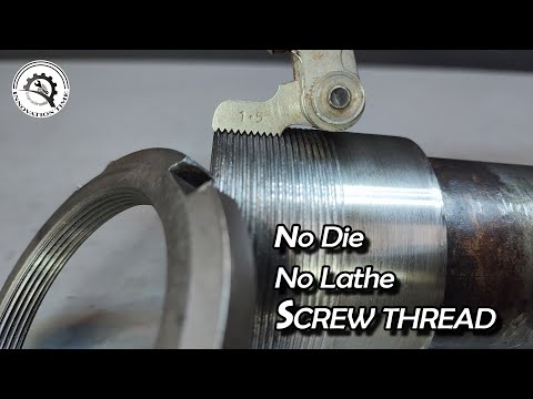 How to Make Thread without Die and Lathe machine