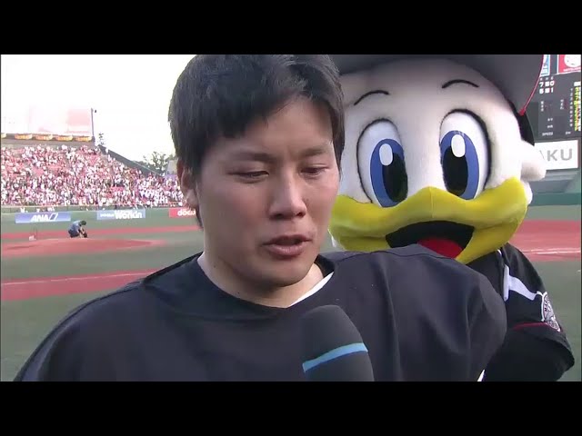 マリーンズ藤岡投手ヒーローインタビュー 2014/7/12 E-M