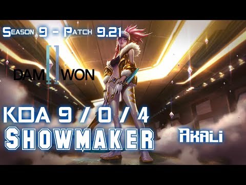 DWG Showmaker AKALI vs TRISTANA Mid - Patch 9.21 EUW Ranked