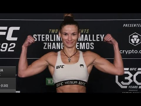 Maryna Moroz and Karine Silva - Official Weigh-ins - (UFC 292: Sterling vs. O'Malley) - /r/WMMA