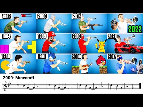 Evolution Of Game Music (1980-2022) BUT.. with Sheet Music !