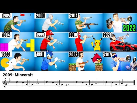 Evolution Of Game Music (1980-2024) BUT.. with Sheet Music !