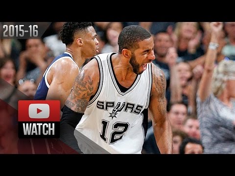 LaMarcus Aldridge Full Highlights vs Thunder 2016 WCSF G1 - 38 Pts, UNREAL Shooting!
