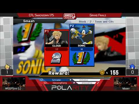 CFL Smackdown 175 WiiU - WSGP | Dyr (Cloud) vs Manny (Sonic) - Grand Finals