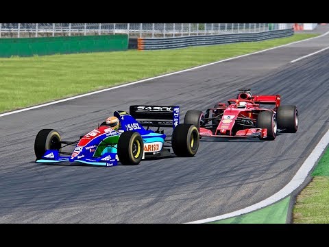 Ferrari F1 2018 vs Jordan F1 1994 - Monza