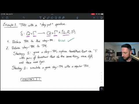 Example 6: Reducing TMs to Variant TMs