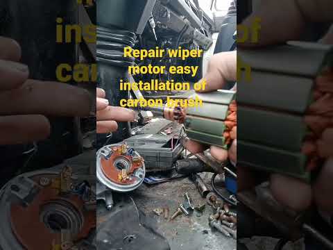 # wiper motor installation carbon brush