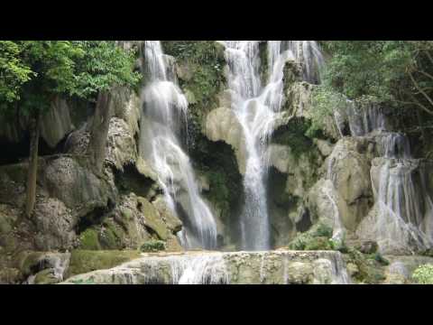 Cachoeiras Kuang Si / Luang Prabang, Laos; 1080p