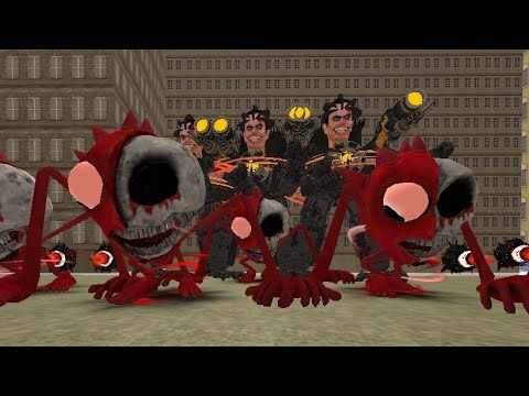 grand mecha toilet vs mecha huggy vs speader toilet vs scp 069// Sandbox