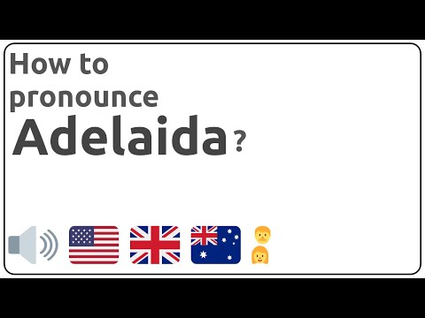 How to pronounce Adelaida in english?