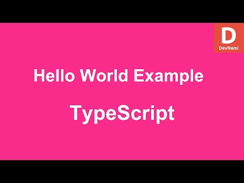 TypeScript Hello World Example