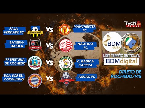 Liga Terrão BDM Digital 2023 | 3º Rodada Sede Rochedo - TVCH AO VIVO