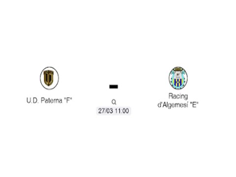 U.D. Paterna "F" 3 - 3 Racing d'Algemesí "E"