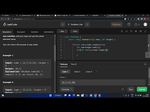 LeetCode Two Sum Solution Explained - Java | LeetCode Exercise in Java Tutorial - Two Sum FAST Solve