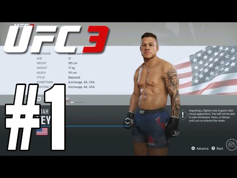 UFC 3 Career Mode Walkthrough Part 1 - THE WFA!