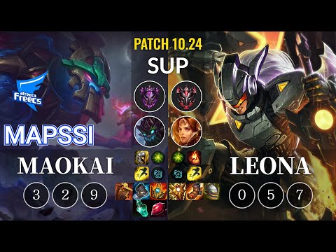 AF MapSSi Maokai vs Leona Sup - KR Patch 10.24