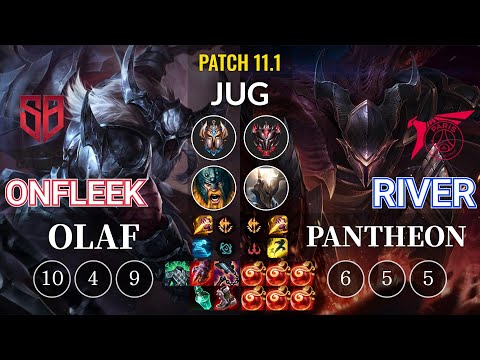 SB OnFleek Olaf vs TLN River Pantheon Jungle - KR Patch 11.1