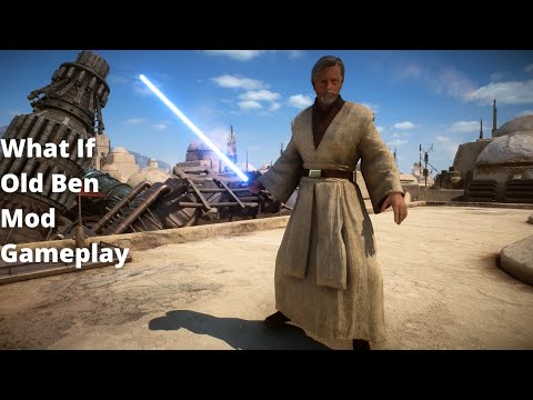 Star Wars Battlefront II - What If Old Ben Mod Gameplay