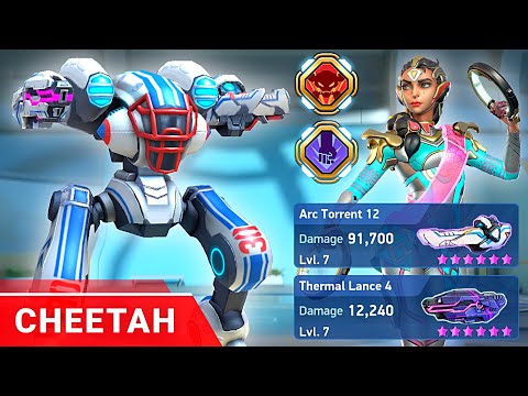 Cheetah with Arc Torrent 12 + Thermal Lance - Mech Arena