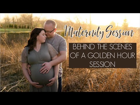 Golden Hour MATERNITY Session Posing, Prompts, & Tips! // BTS With A Full Time Photographer