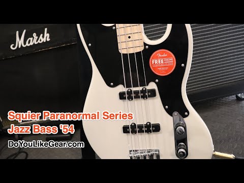Fender Squier Paranormal Jazz Bass '54 Unboxing & Quick Demo