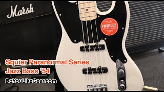 Video thumbnail for Fender Squier Paranormal Jazz Bass '54 Unboxing & Quick Demo by Do You Like Gear?