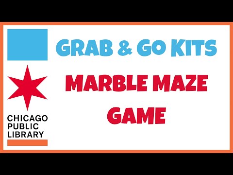 Chicago Public Library Grab & Go Kits - Marble Maze Game