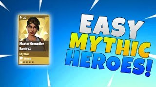 How To Get Easy Mythic Heroes In Fortnite Save The World