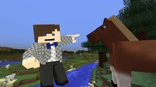 Minecraft for Kids - Tutorial - How to Ride Horses S2 E14