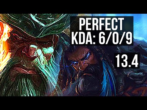 GANGPLANK vs UDYR (TOP) | 6/0/9, 69% winrate, 800K mastery, Dominating | KR Master | 13.4