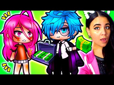 💚💰 The Homeless Girl Became The Billionaire's Wife 💰💚 Gacha Life Mini Movie Love Story Reaction