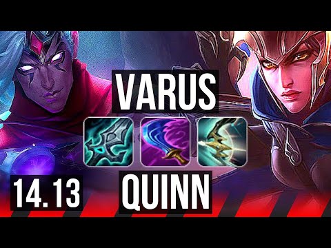 VARUS vs QUINN (TOP) | 6 solo kills, 700+ games | EUNE Grandmaster | 14.13