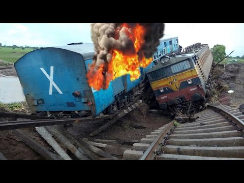 TOTAL IDIOTS TRUCKS, CARS VS TRAINS | Dangerous Trains Crashing Compilation - Train Hitting Stuff