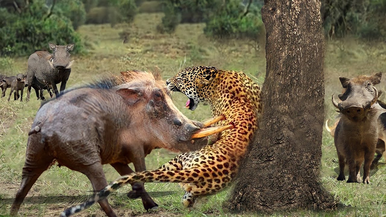 the leopard lost track | 7 Times Warthogs Detonated Their Predators