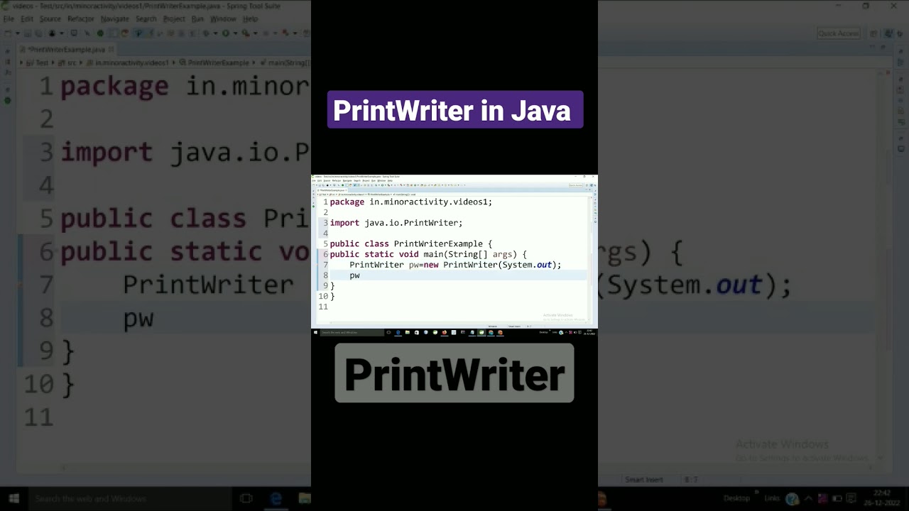 What is PrintWriter in Java ?