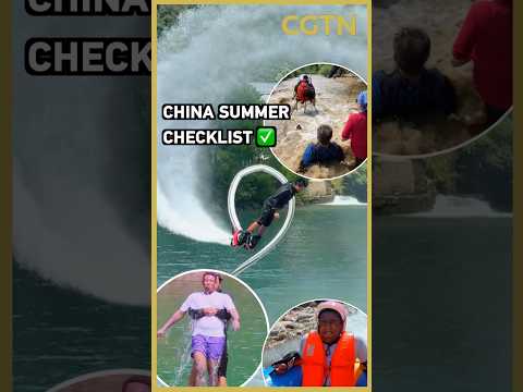 Heatwave 'refugees' flock to China and they're hitting the water