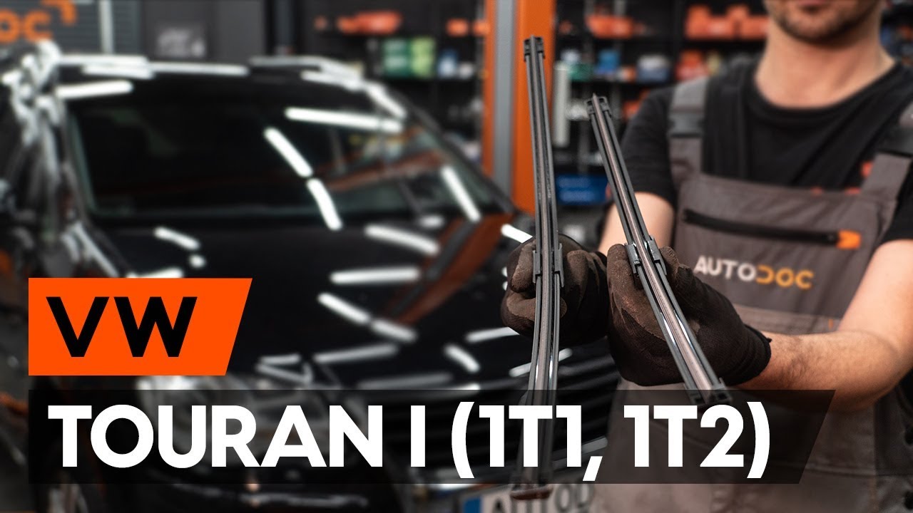 Ako vymeniť predné stierače na VW Touran 1T1 1T2 – návod na výmenu