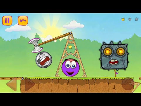 Red Ball 4 & 3 - Purple Ball with Soocer Ball Battle Robo Boss