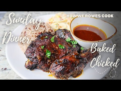 Cook dinner with me / baked chicken / pasta salad / Rice and peas 🇯🇲