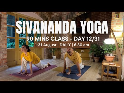 Sivananda Yoga Live Class - 90 Mins - 12/31