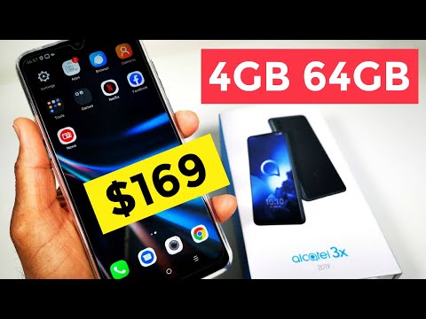 Alcatel 3X 2019 4GB 64GB Octa-Core 4G LTE Android Smartphone Unboxing, Setup, Specs