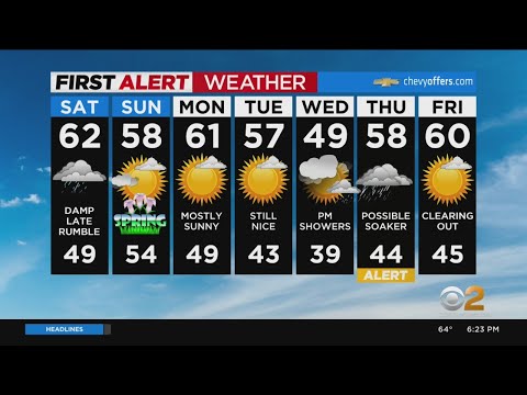 First Alert Forecast: CBS2 3/18 Evening Weather at 6PM
