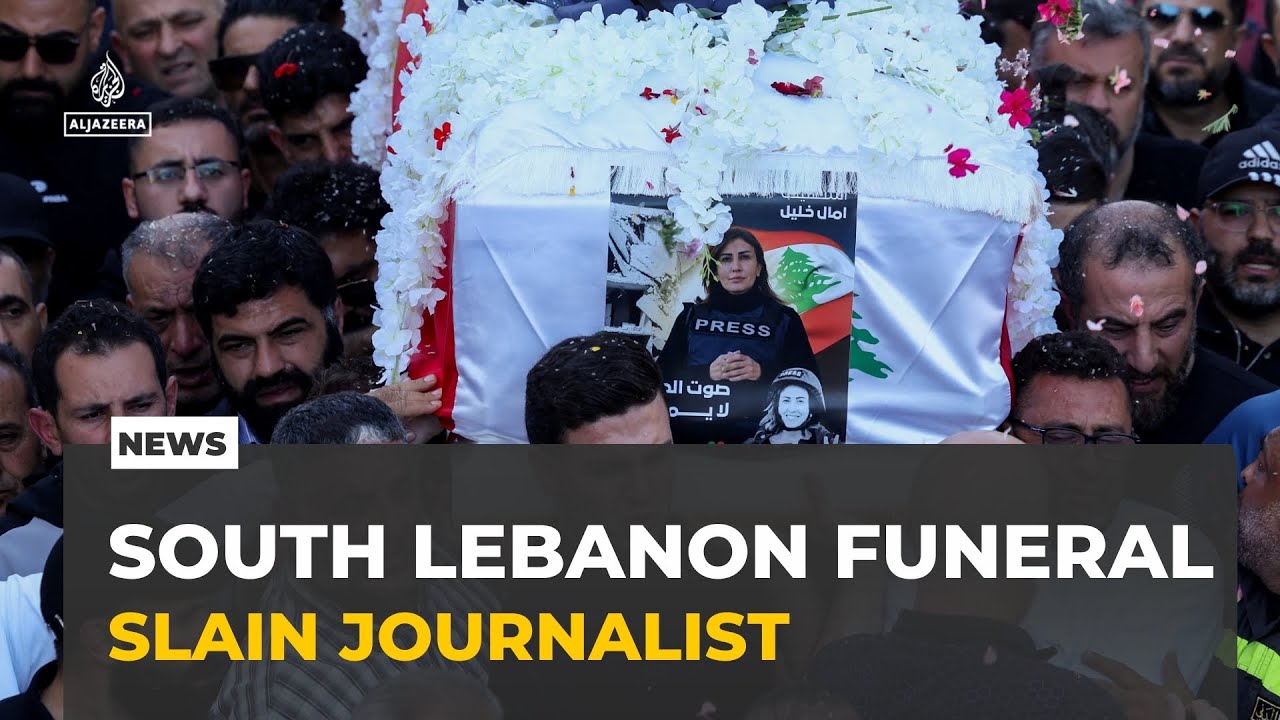 Israeli attacks on Southern Lebanon: Funeral held for slain journalist