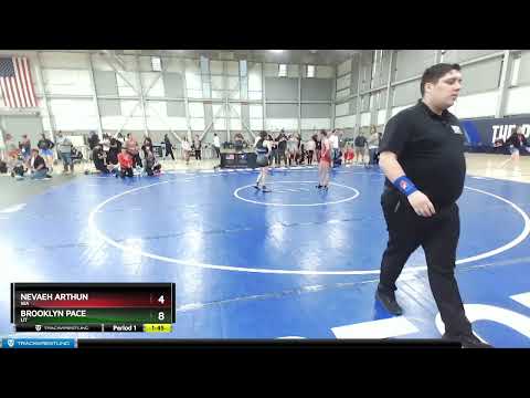 55 Lbs Champ. Round 1 - Nevaeh Arthun, WA Vs Brooklyn Pace, UT 705e