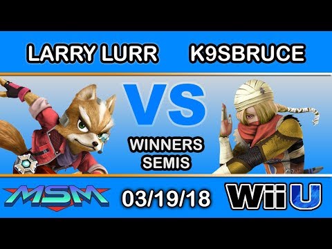 MSM 138 - MSF | Larry Lurr (Fox) Vs. K9sbruce (Sheik) Winners Semis - Smash 4