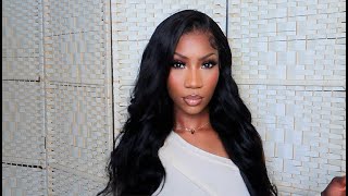 UNICE TRANSPARENT FRONTAL WIG REVIEW 24 INCHES BODYWAVE