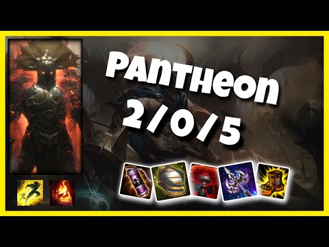 KOREAN Challenger Pantheon SUPPORT (2/0/5) Gameplay Replay - Patch 10.20
